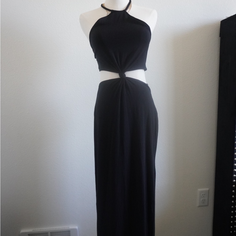 Abercrombie & Fitch Black Backless Dress